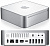 Apple Mac Mini MC239RS/A вид боковой панели