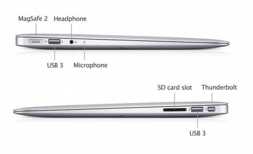 Apple MacBook Air 13 Mid 2013 MD760 вид сбоку