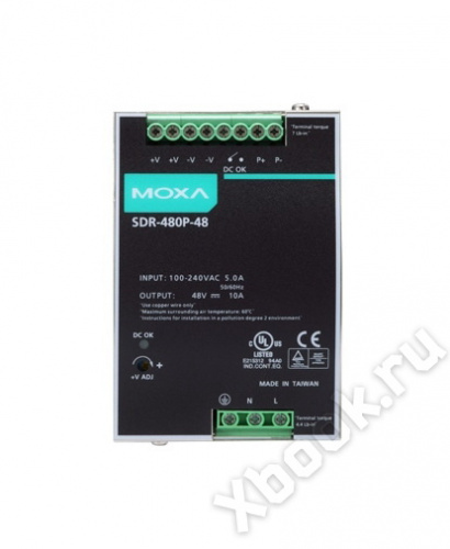 MOXA SDR-480P-48 вид спереди