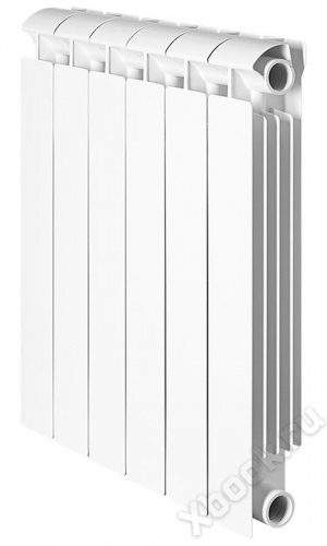 Global STYLE PLUS 350 6 секций радиатор биметаллический боковое подключение (белый RAL 9010) вид спереди