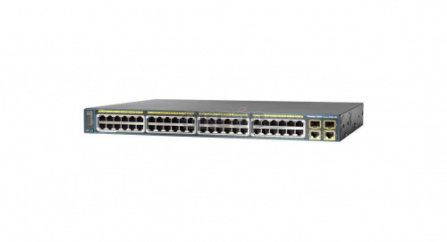 Cisco WS-2960-48PST-S вид спереди