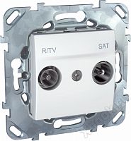 Schneider Electric SE Unica Бел Розетка TV-SAT оконечная (MGU5.455.18ZD)