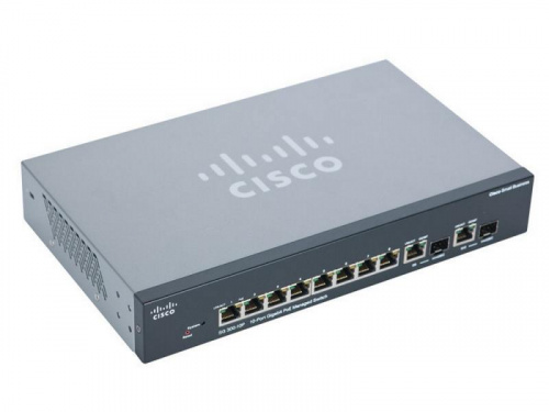 Cisco SG 300-10P SRW2008P-K9-EU вид спереди