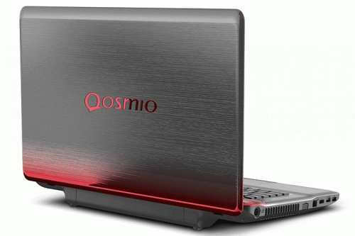 Toshiba QOSMIO X770-11R вид сверху